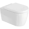 Produktbild: Combi-Pack Duravit ME by Starck mit WonderGliss Tiefspüler, spülrandlos mit Softclose WC-Sitz - 45290900A11