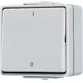 Produktbild: Jung Wippschalter, Aus 2-pol., 10 Ax 250 V , Ip 44, Wg 600 602 W