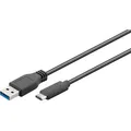 Produktbild: Goobay USB Kabel Typ-C auf Typ-A schwarz  1 Meter