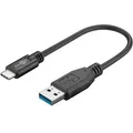 Produktbild: USB3.0-Kabel A-Stecker an USBC-Stecker schwarz 1m