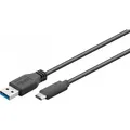Produktbild: Goobay USB 3.0-Stecker (Typ A) > USB 3.1-Stecker (Typ C) [1m schwarz]