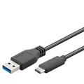 Produktbild: Goobay 67890 SuperSpeed 3.1 USB C -> USB 3.0 (Typ A) Ladekabel, Datenkabel, Unte