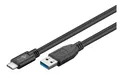Produktbild: USB 3.0 USB-C Anschlusskabel auf USB A Stecker 1,0m schwarz