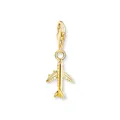 Produktbild: THOMAS SABO Charm-Anhänger Flugzeug vergoldet 18 Karat vergoldetes Silber 2012-413-39