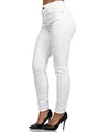 Produktbild: Tazzio Damen High Waist Skinny Jeans – Stretch Denim Hose im Slim Fit, Figurformende Damenjeans mit 5-Pocket Style, Weiß F107 (Größe 36)