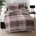 Produktbild: Kaeppel Interlock Jersey Bettwäsche Tonight Plaid mocca 155x220 cm + 80x80 cm
