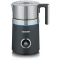 Produktbild: Milchschäumer, Schwarz, Edelstahl, Metall, Kunststoff, 700 ml, 19.5x25x15.5 cm, abgedecktes Heizelement, automatische Abschaltung, verschiedene Temperaturstufen, Kochen, Küchenhelfer, Sonstige Küchenhelfer