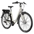 Produktbild: ZÜNDAPP Z503 28 Zoll Ebike Damen Fahrrad E City Bike Damenfahrrad Tiefeinsteiger Hollandrad mit Gangschaltung Fahrrad mit tiefem Einstieg Ebike (Antique White, 50 cm)