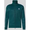 Produktbild: adidas Originals Slim Fit Trainingsjacke mit Logo-Stitching Modell 'Classic' in Dunkelgruen, Größe S
