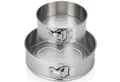 Produktbild: immer Springform Kuchenform Edelstahl Backform unbeschichtet PFAS-frei 2er Set 18/25 cm, (Springform-Set 4-tlg)