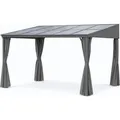 Produktbild: osoltus Alu Pavillon Terrassendach Terrassenüberdachung Toledo Hardtop 3 x 4 m