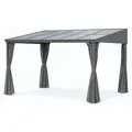 Produktbild: osoltus Alu Pavillon Terrassendach Terrassenüberdachung Toledo Hardtop 3 x 4 m