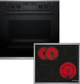 Produktbild: BOSCH Backofen-Set Serie 6 HEG278BB3, mit Auszug nachrüstbar, schließt sanft und leise, Air Fry