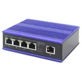 Produktbild: DIGITUS Fast Ethernet Industrieller 4x Port Switch + 1x Uplink Port