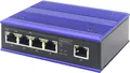 Produktbild: DIGITUS Industrial - Switch - unmanaged - 4 x 10/100 (PoE+) + 1 x 10/100 (Uplink) - Desktop, an DIN-Schiene montierbar - PoE+ (DN-650107)