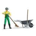Produktbild: BRUDER Spielzeug Figurenset Landwirt Bauer Spielfigur + Zubehör Set / 62610