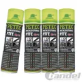 Produktbild: 4x 500ml  PETEC HOCHLEISTUNGS PTFE-SPRAY SCHMUTZABWEISENDES TRENN,-GLEITMITTEL