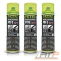 Produktbild: PETEC 3x 500ml HOCHLEISTUNGS PTFE- SPRAY TROCKENSCHMIERSTOFF SCHMIERSTOFF