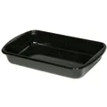Produktbild: Riess Emaille Auflaufform schwarz 40 cm Bratreine Bratpfanne Email Bräter