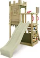 Produktbild: Fatmoose BoldBaron Boost XXL Spielturm mit Rutsche und Sandkasten in Salbeigrün