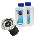 Produktbild: PHILIPS Senseo CA6522/02 ORIGINAL Padhalter + Entkalker (2x 250 ml) Pflegeset