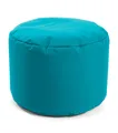 Produktbild: mokebo Pouf Der Ruhepouf (für Garten & Balkon), Sitzhocker Outdoor, Fußhocker, Hocker & Sitzkissen rund Petrol