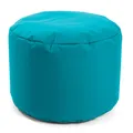 Produktbild: mokebo Outdoor Pouf Hocker 60x40cm in Blau Türkis für Balkon Garten Outdoormöbel