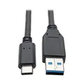 Produktbild: Tripp Lite U428-006 USB-C auf USB-A Kabel (Stecker/Stecker), USB 3.1 Gen 1 (5 Gbit/s), Thunderbolt 3-kompatibel, 1,83 m