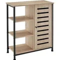 Produktbild: Tectake Sideboard  Industrial Style Holz und Stahl  32 x 71 x 82 cm Industrial Holz Hell  Eiche Sonoma