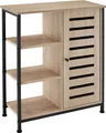 Produktbild: tectake® Sideboard mit höhenverstellbaren Kunststofffüßen, 70 x 32 x 82 cm