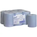 Produktbild: Scott Handtuchrollen Slimroll 6658, 1-lagig, Airflex, blau, 19,8cm x 165m, 6 Rollen
