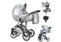 Produktbild: BabyMerc Kombi-Kinderwagen Vip Lux 5 in 1 inkl. Sportsitz, Autositz und Iso Base in 21 Farben