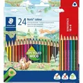 Produktbild: STAEDTLER Farbstift Noris colour ca. 3mm farbig sortiert VE=18+6 Stück