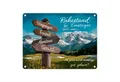 Produktbild: speecheese Metallschild Hölzerner Wegweiser Ruhestand für Einsteiger Metallschild in 15x20 cm
