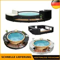 Produktbild: Whirlpool Umrandung Poolumrandung Poly Rattan Poolverkleidung Spa Schwimmbecken