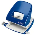 Produktbild: Leitz Büro Locher aus Metall, Für 30 Blatt, Anschlagschiene mit Formatangaben, Ergonomisches Design, blau, 50080035