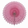 Produktbild: Creativery 1 Papierfächer 25cm (Hellrosa 150) // Deko Papier Fächer Rosetten Blumen Raumdeko Papierrosetten Hängedeko