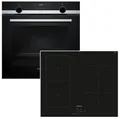 Produktbild: Herdset Siemens Backofen Hydrolyse EcoClean mit Induktionskochfeld Booster autark 60 cm