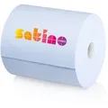 Produktbild: Satino by Wepa Comfort Putztuchrollen CR1 blau 3-lagig, 23 cm breit, 1000 Tücher 1 Pack = 2 Rollen