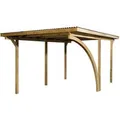 Produktbild: Weka Einzelcarport 606 A Gr.1 mit Rundbogen 300 x 500 cm