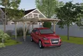 Produktbild: weka Einzelcarport 606 A Gr.1 mit Rundbogen