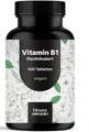 Produktbild: Bloom Naturals Vitamin B1 Tabletten Hochdosiert - 400 Tabletten - 13 Monate Vorrat