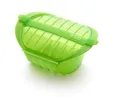 Produktbild: Lékué Ogya Dampfbox, Platin-Silikon, 1–2 Personen, grün, 3406600V09U004