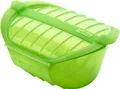 Produktbild: Lekue Tiefer Mikrowellen Dampfgarer, 1 2 P. ca. 24 x 12 x 10 cm Meis Farbe Green