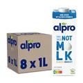 Produktbild: Alpro This is Not Milk Weniger Fett – Vegan und milchfrei – 1,8 Prozent Fett – Von Natur aus laktosefrei – Reich an Ballaststoffen, Calcium und Vitaminen – 8 x 1 L – Haltbar
