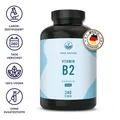 Produktbild: Vitamin B2 – 240 Kapseln (8 Monate Vorrat) – Riboflavin Vegan - TRUE NATURE®
