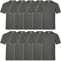Produktbild: 10er Pack Valueweight T Herren T-Shirt Mehrpack, graphit, L
