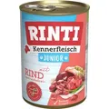 Produktbild: Rinti Kennerfleisch Junior Rind | 12x 400g Hundefutter nass