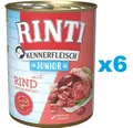Produktbild: 6x400 g RINTI Kennerfleisch mit Rindfleisch Junior getreidefrei für Welpen
