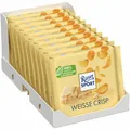 Produktbild: Ritter Sport Weisse Crisp Schokolade 100 g Tafel 10er Pack (10x100 g)